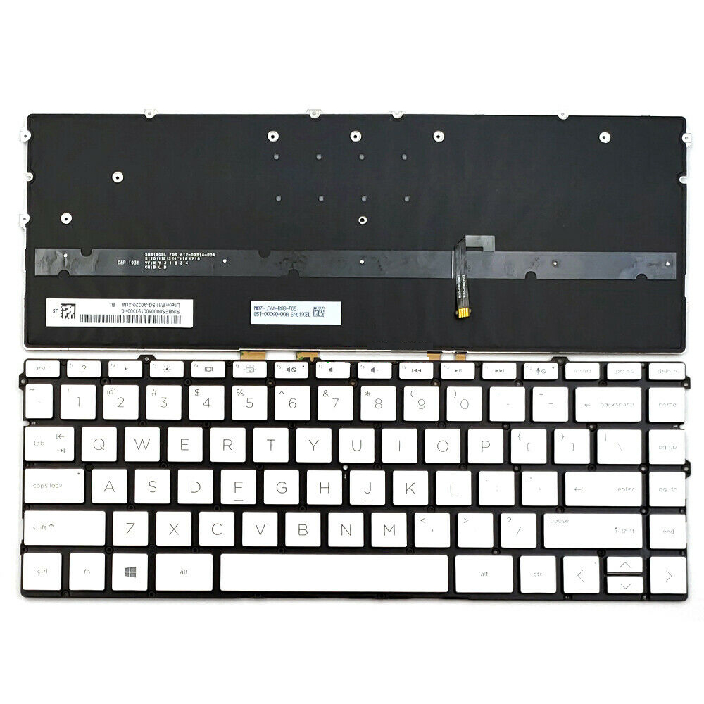Original New HP Spectre x360 13-AW 13-AW0008CA 13-AW0023DX Keyboard US Backlit Silver